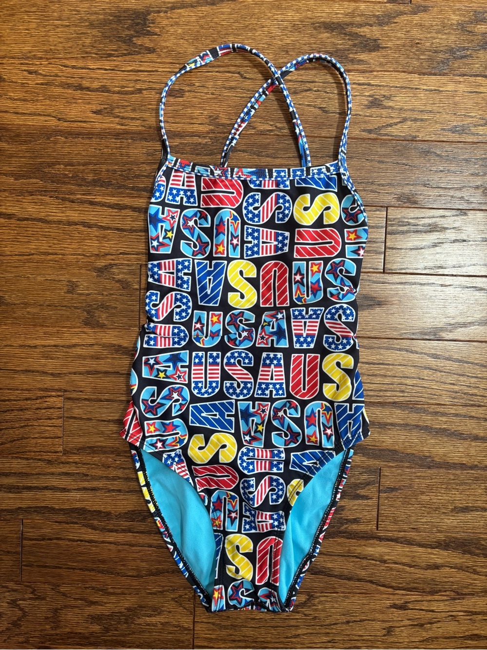 Girls Uglies USA Print One-Piece Swimsuit